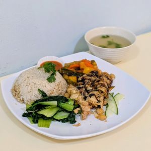 Vegan Chicken Rice at SunnyChoice - Bukit Batok in West Singapore