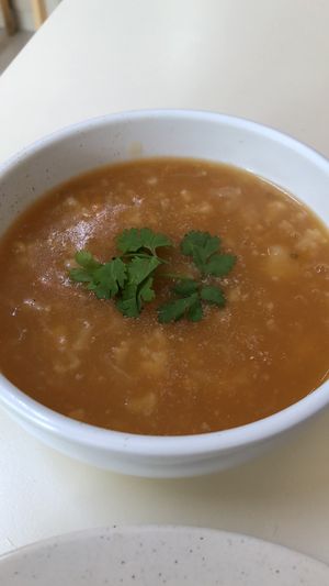 Cauliflower chickpea soup - yummy! at SunnyChoice - Alexandra Village in Central Singapore