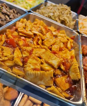 Chilli sotong ~ 27/10/21 at Mi Le Vegetarian 弥乐素食 in Central Singapore