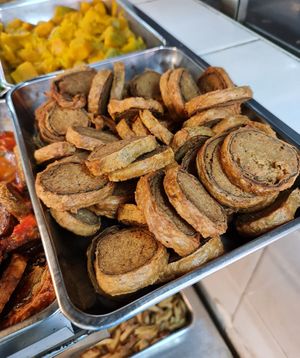 Fried Ngoh hiang ~ 27/10/21 at Mi Le Vegetarian 弥乐素食 in Central Singapore