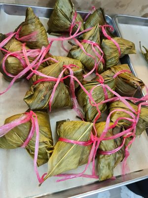 Traditional Rice Dumpling ~ 11/5/22 at Mi Le Vegetarian 弥乐素食 in Central Singapore