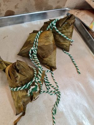 Nyonya Rice Dumpling ~ 11/5/22 at Mi Le Vegetarian 弥乐素食 in Central Singapore