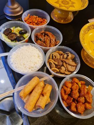 Prayer set $15 ~ 6 dishes 1 rice ~ 20/5/22 at Mi Le Vegetarian 弥乐素食 in Central Singapore