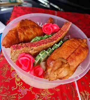 Mini set ~ fish,  roast pork , chicken made by beancurd skin ~ $22.80 ~ 29/7/22 at Mi Le Vegetarian 弥乐素食 in Central Singapore