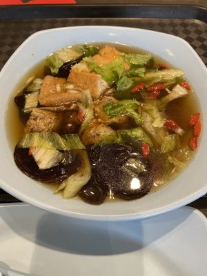 Lots of ingredients  at Eight Immortals Vegetarian 八仙素食园 - Sembawang in North Singapore