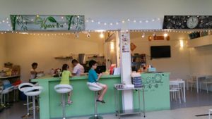 shop front at Vgan Cafe in East Singapore