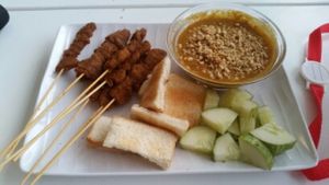Satay at Vgan Cafe in East Singapore