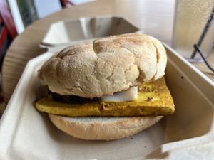 Breakfasts sandwich   at Funk N Waffles in Syracuse