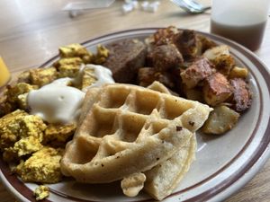 Classic platter   at Funk N Waffles in Syracuse