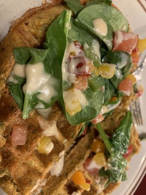 Falafel waffle   at Funk N Waffles in Syracuse