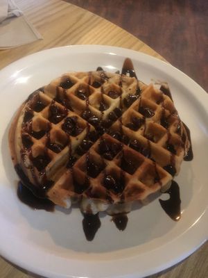 Yummy Vegan Waffle  at Funk N Waffles in Syracuse