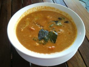 one of the vegetarian curries at My Little Cafe in Siem Reap
