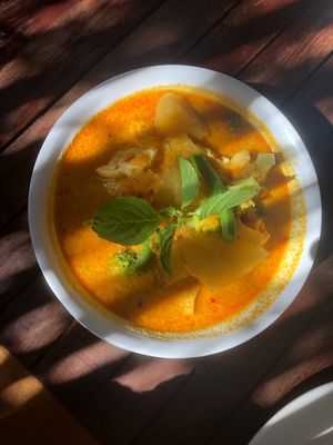 Red curry   at My Little Cafe in Siem Reap