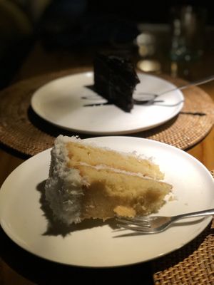 Chocolate and Coconut cake at Sage in Ubud