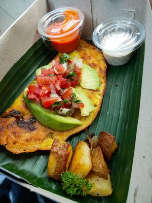 Naamlette (vegan omelette) at Sage in Ubud