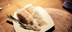 Coconut cake at Sage in Ubud