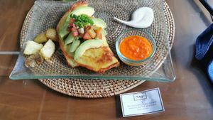 Mung bean omelette at Sage in Ubud