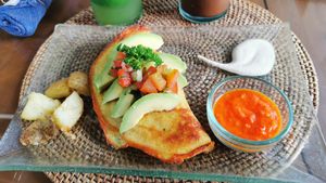 Mung bean omelette at Sage in Ubud