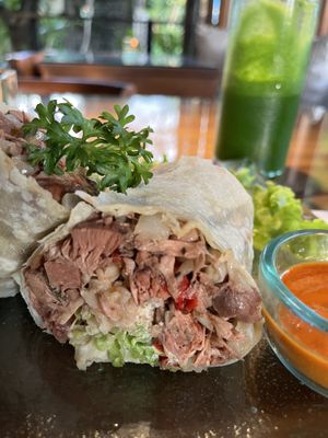 Jackfruit burrito  at Sage in Ubud