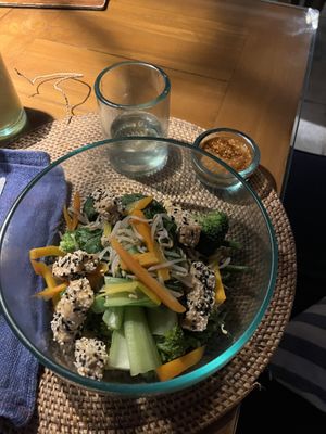 Teriyaki bowl (I swapped tempeh for tofu), premixed   at Sage in Ubud