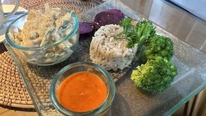 Tempeh and mushroom “rendang” (not authentic rendang, but good) #Veganuary at Sage in Ubud