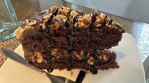 Hazelnut fudge cake  #Veganuary at Sage in Ubud