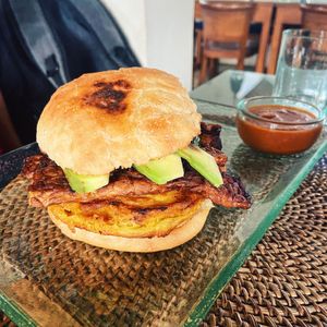 Breakfast sandwich   at Sage in Ubud