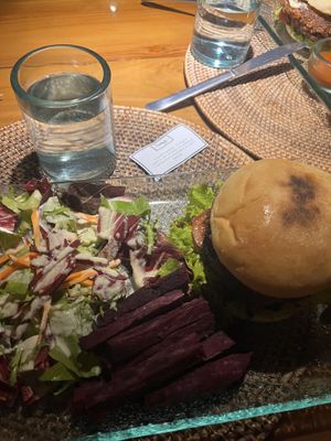 Hula burger   at Sage in Ubud