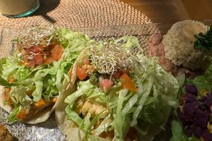 Tempeh tacos #Veganuary at Sage in Ubud