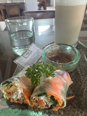 Spring rolls  at Sage in Ubud