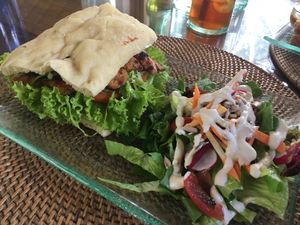 Tempeh sandwich at Sage in Ubud