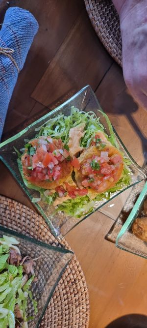 Corn cakes at Sage in Ubud