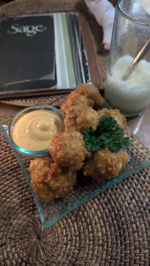 Cauliflower fritas 50k rp at Sage in Ubud