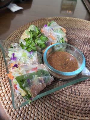 Summer rolls 50k plus tax  at Sage in Ubud