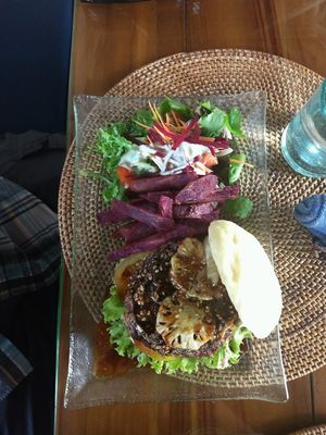 burger - delicious! at Sage in Ubud