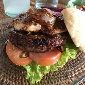 Hula burger! at Sage in Ubud