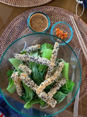 Teriyaki Bowl, add chilli/teriyaki sauce yourself  at Sage in Ubud