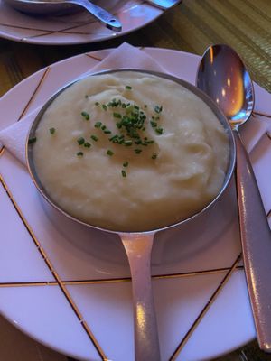 Whipped vegan potatoes with vegan sour cream   at Wynn Hotel - SW Steakhouse in Las Vegas