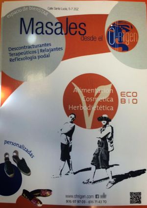 Masajes, alimentación y cosmética at Ohrigen in Zaragoza