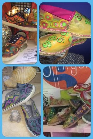 calzado  artesano, pintado a mano at Ohrigen in Zaragoza
