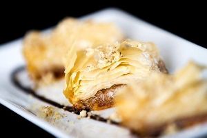 Baklava (Vegans ask for no chocolate) at Taste of Egypt in Saint John