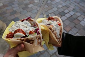 falafel sandwich!   at L'as du Fallafel in Paris