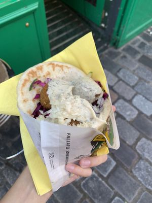 Amazing falafel pita sandwich! 🥙   at L'as du Fallafel in Paris