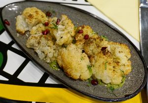 Roasted cauliflower at L'as du Fallafel in Paris