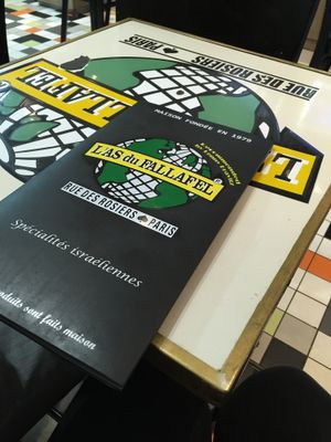 Menu  at L'as du Fallafel in Paris