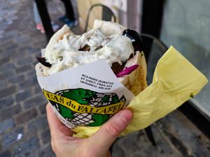 Falafel at l'as du Fallafel at L'as du Fallafel in Paris