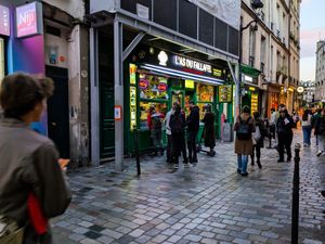 Outside of l'as du Fallafel at L'as du Fallafel in Paris