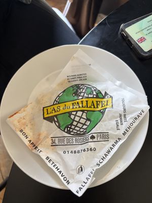 The address !  at L'as du Fallafel in Paris