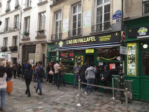 Great for a quick bite.  at L'as du Fallafel in Paris
