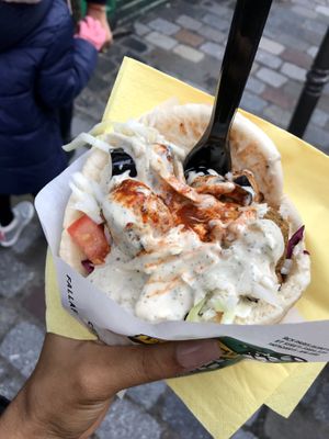 Vegan falafel special  at L'as du Fallafel in Paris